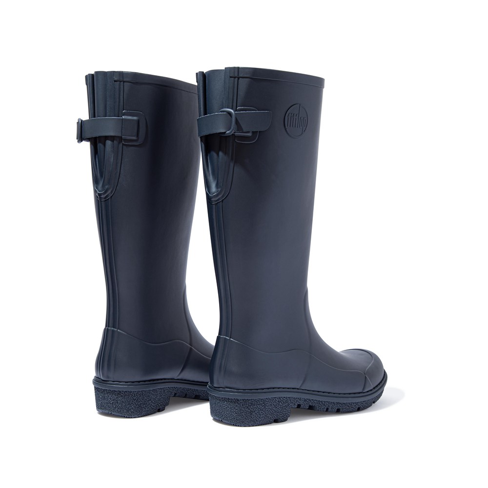 Fitflop Womens Boots Navy - Wonderwelly Tall Rain - 76HZXVTBN